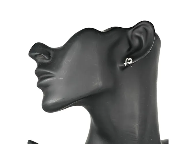 Pendientes de Stud Corazón Amoroso de Tiffany & Co. Plata 