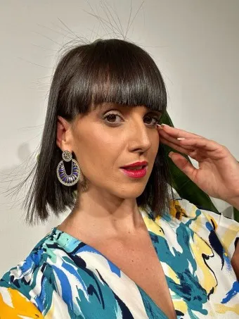 Pendientes Dos Piezas JAMBULLY Azul Klein