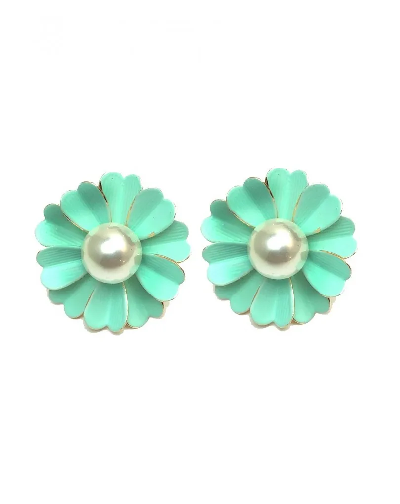 PENDIENTES VERDES DE MARGARITA, LUCELOS CON TU VESTIDO Y COMBINALOS CON TUS PERLAS