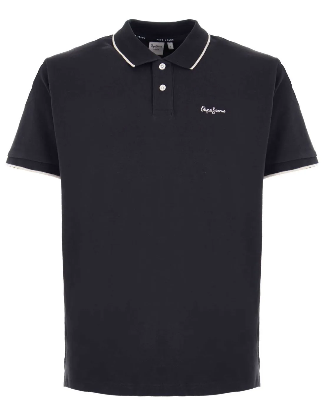 PEPE JEANS  POLO NEGRO HANS PM542101 HOMBRE
