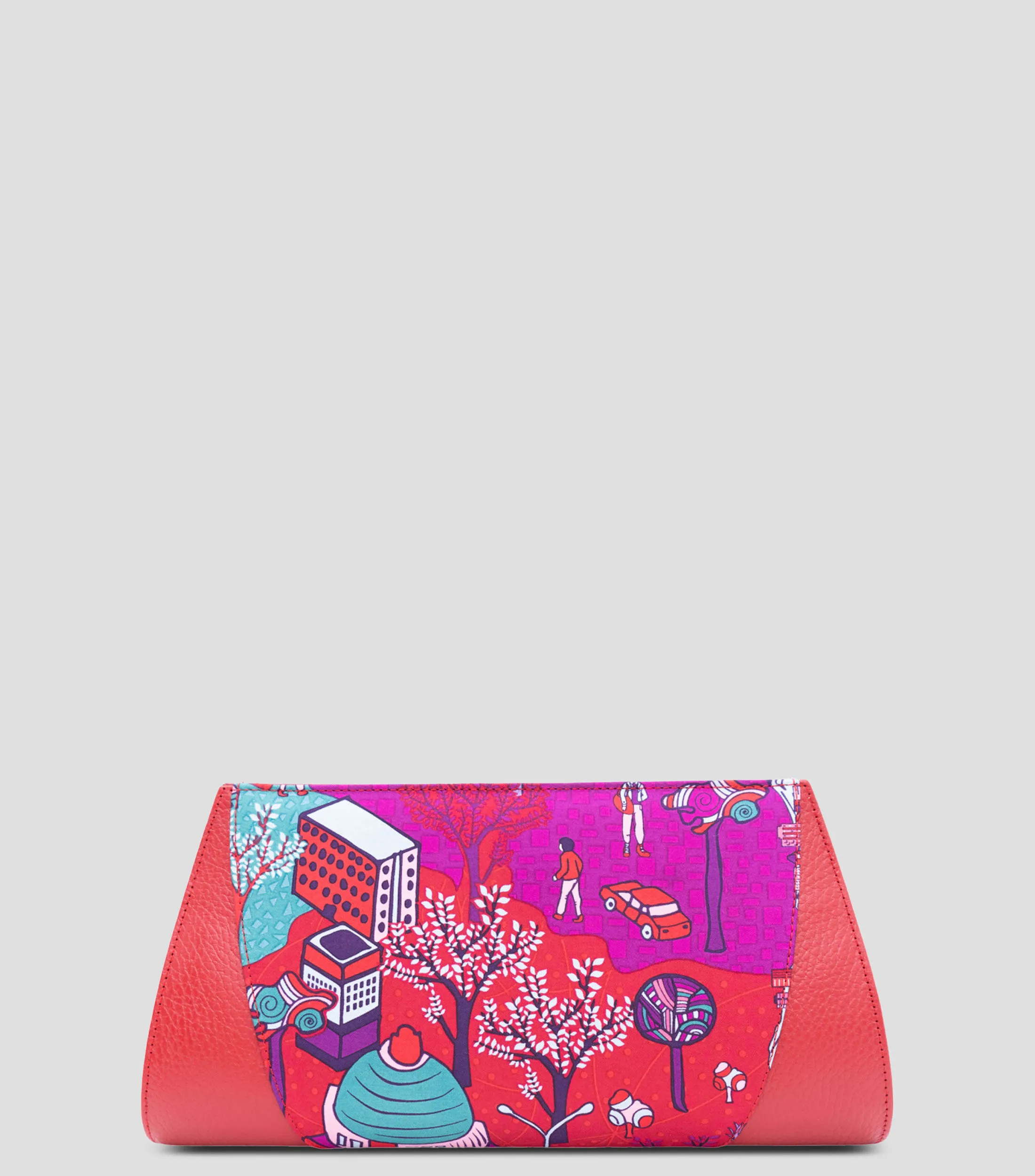 Pineda Covalin Bolso clutch magenta Sen Mi Ciudad Mujer