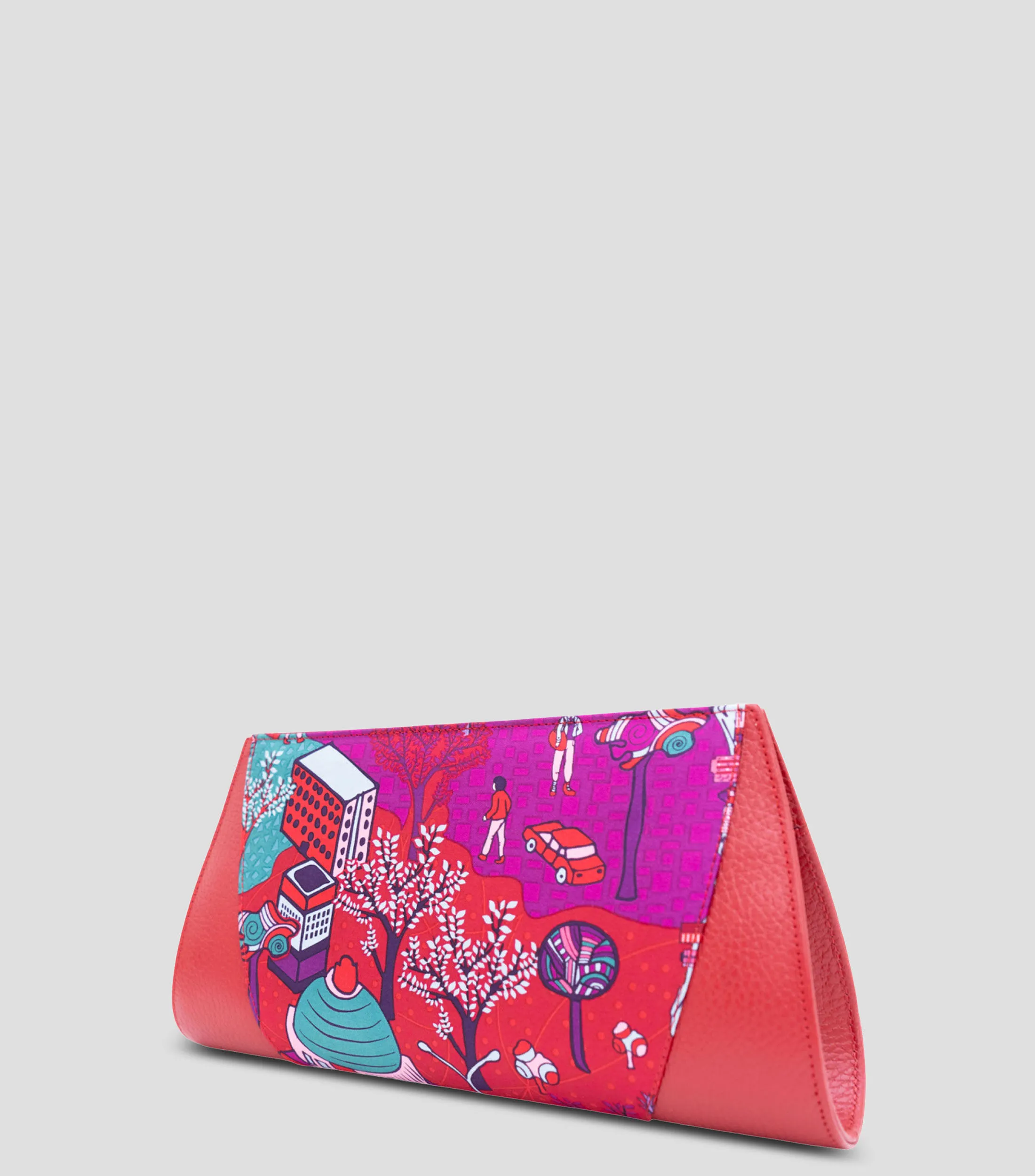 Pineda Covalin Bolso clutch magenta Sen Mi Ciudad Mujer