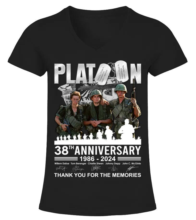 Platoon 2024 BK (2) Camiseta cuello pico Mujer