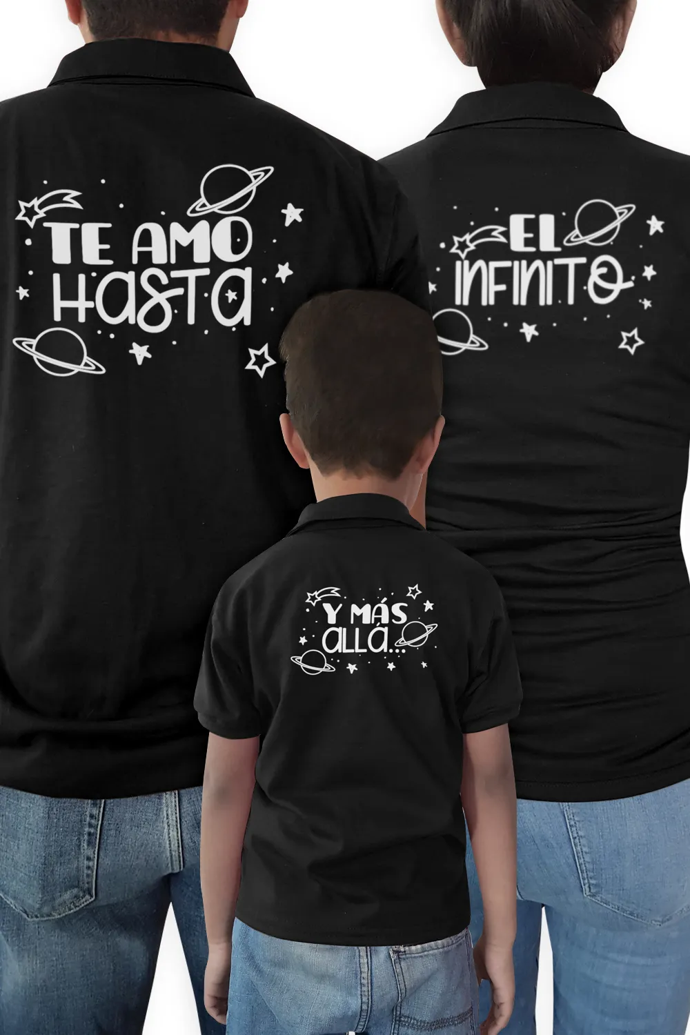 Playera tipo polo Bebé y Nio. Y más allá