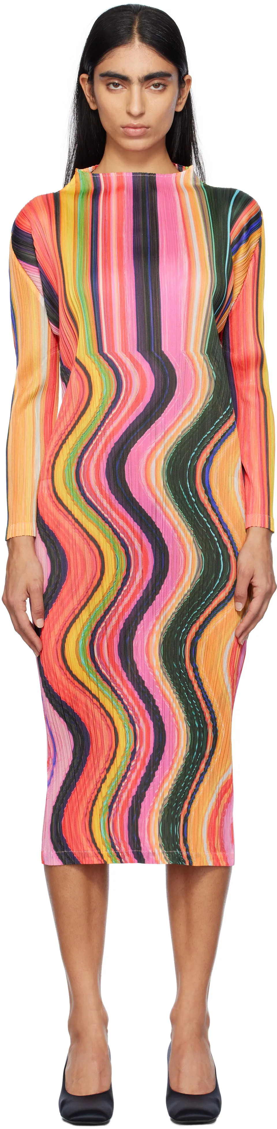 Pleats Please Issey Miyake Maxi Dress