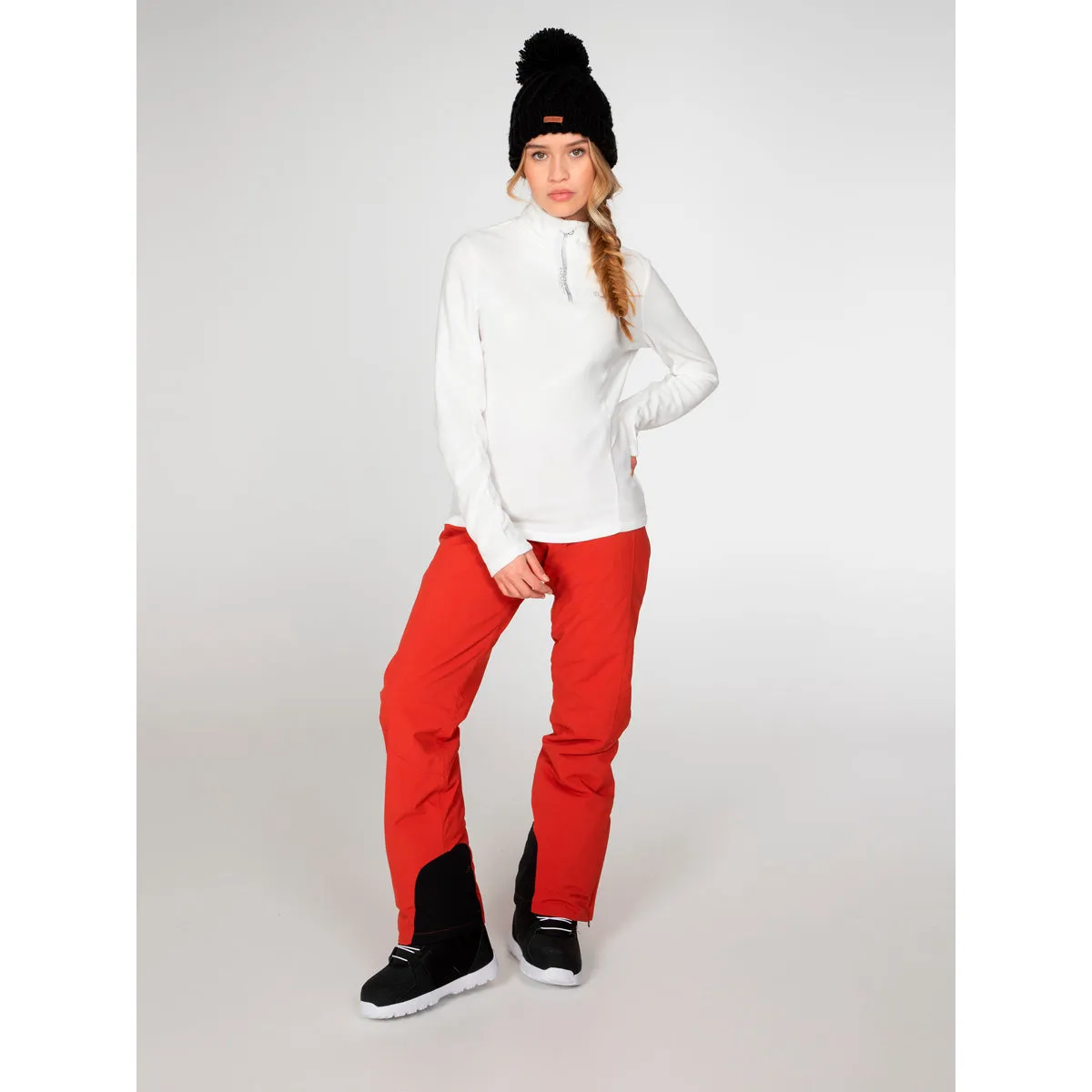 Polar Mujer Mutez 1/4 Zip Top Protest Blanco