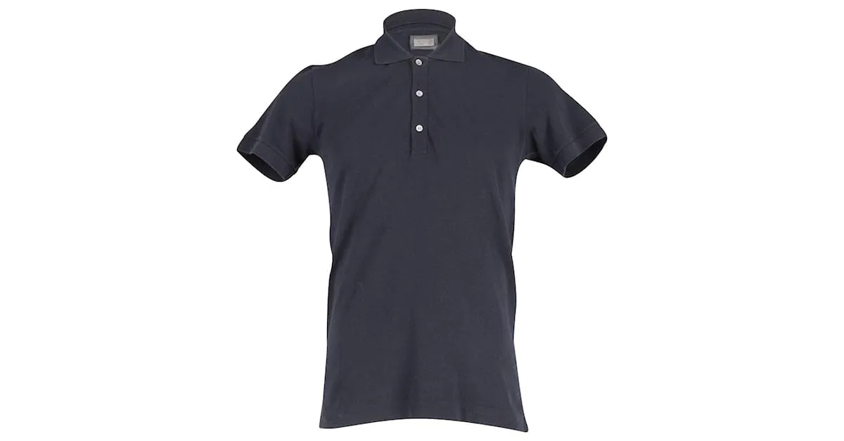 Polo Dolce & Gabbana de manga corta en algodón negro 
