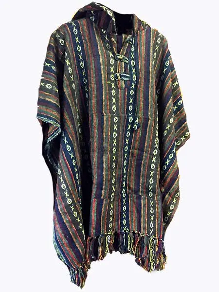 Poncho hippie nepalí