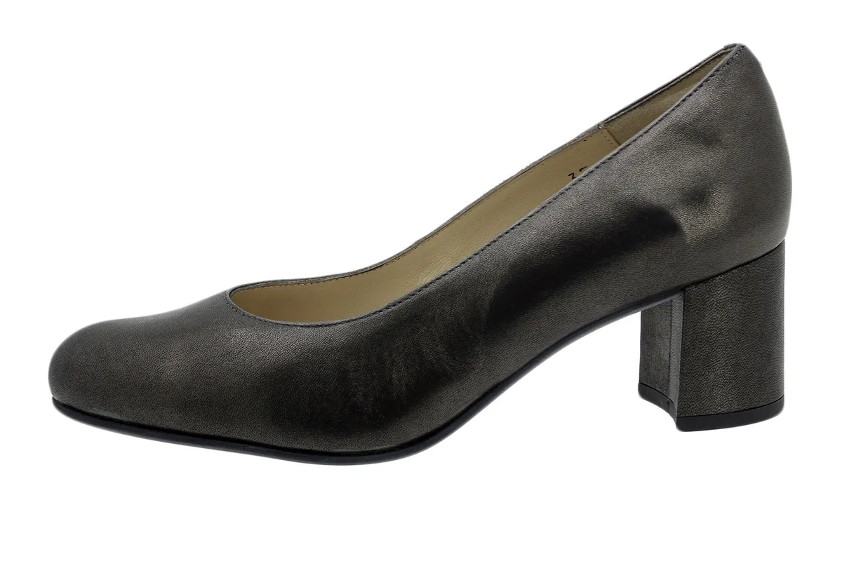 Pump Bronze Metal Suede