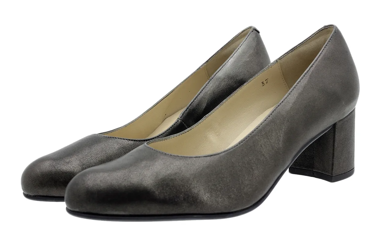 Pump Bronze Metal Suede