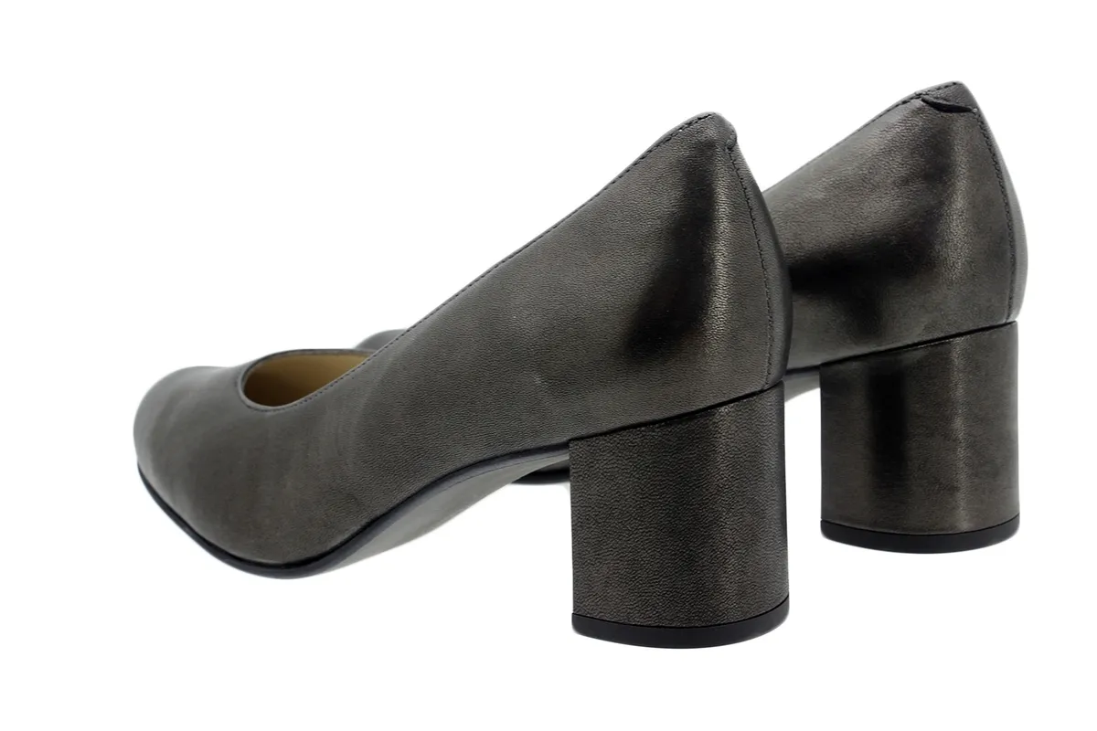 Pump Bronze Metal Suede