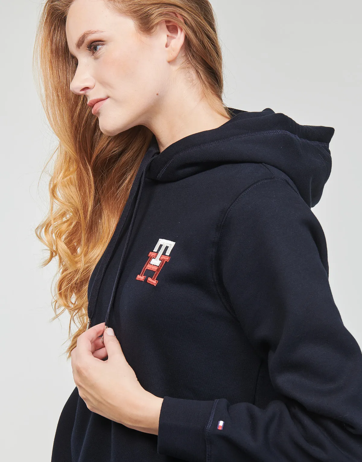 REG MONOGRAM EMB HOODIE LS