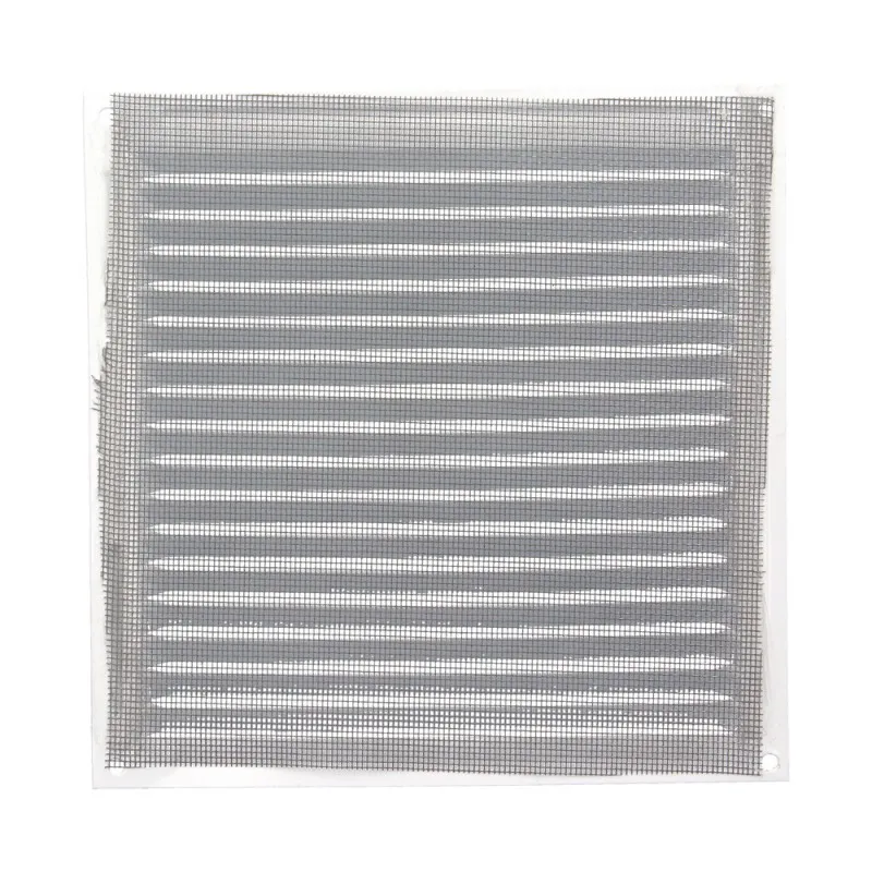 Rejilla Ventilación Aluminio Con Mosquitera Atornillable 200 x 200 mm. Color Blanco