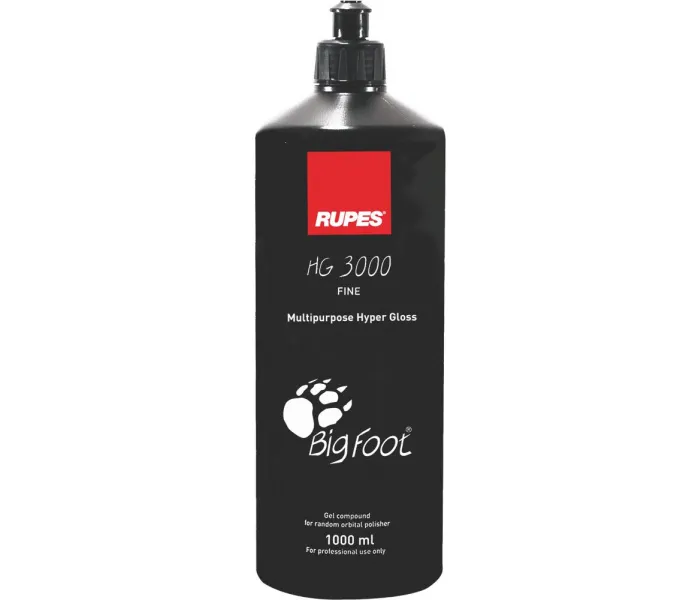 RUPES BIGFOOT POLIJSTPASTA HG3000 MULTIPURPOSE HYPER GLOSS FINE  PASTA DE PULIMENTO HIPER BRILLO FINO 1 LITRO