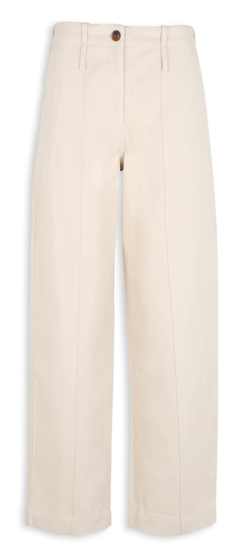 SADIDE  PANTALóN TAPERED VAQUERO EN BLANCO