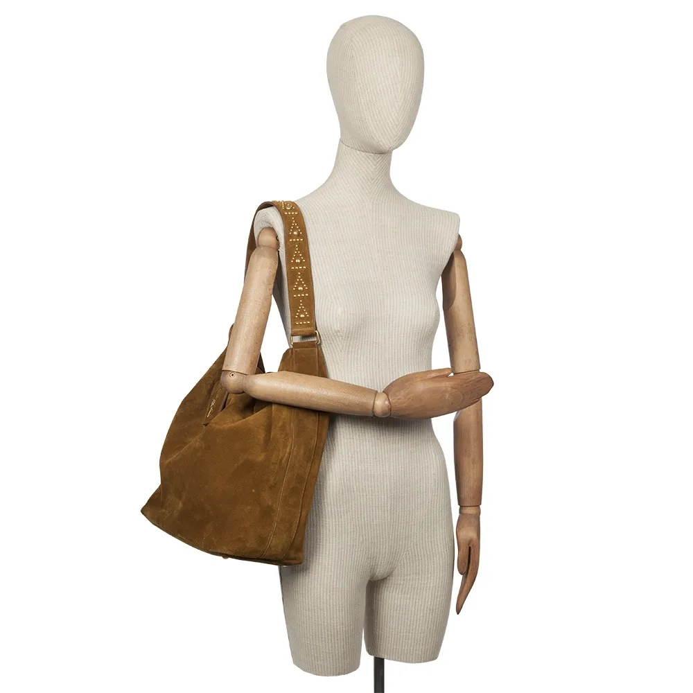 Saint Laurent Bolso Ante Marrón