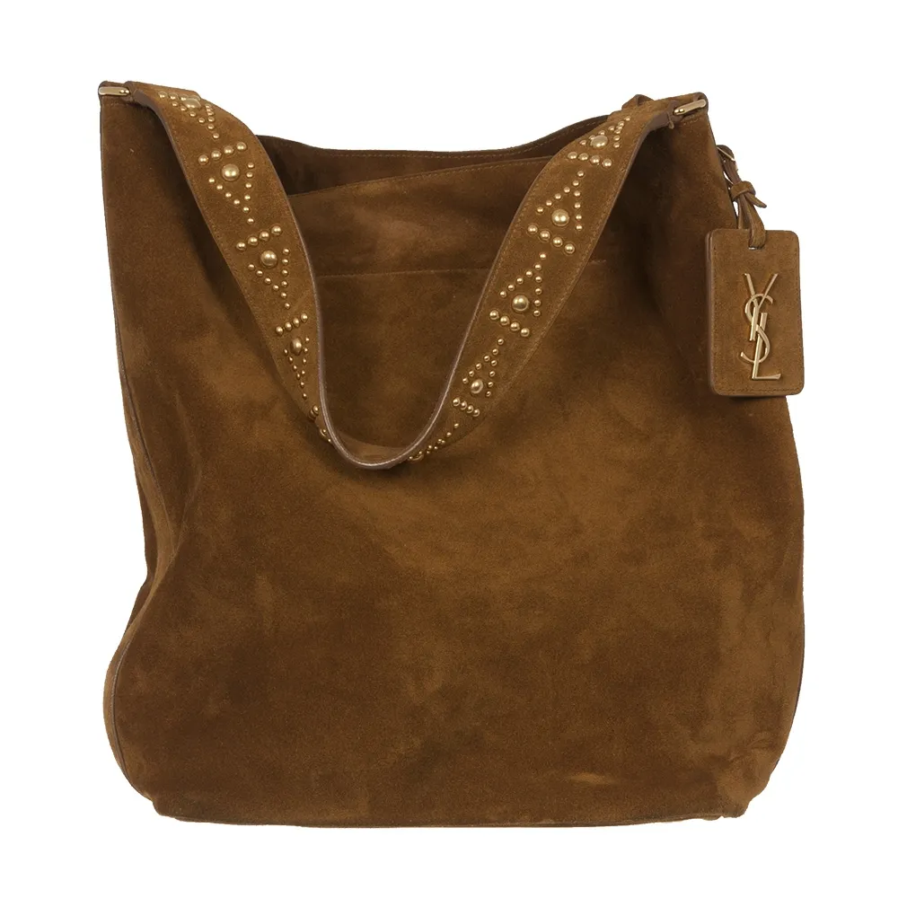 Saint Laurent Bolso Ante Marrón