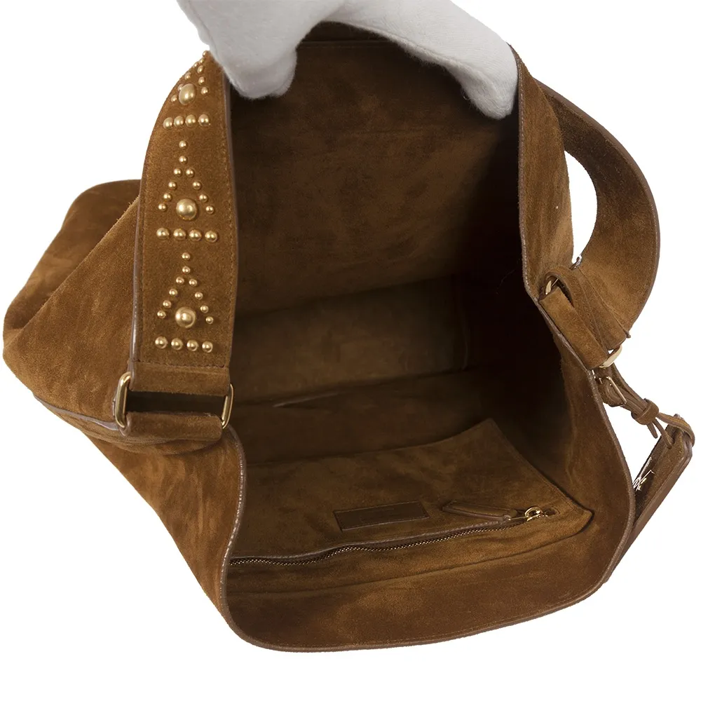 Saint Laurent Bolso Ante Marrón