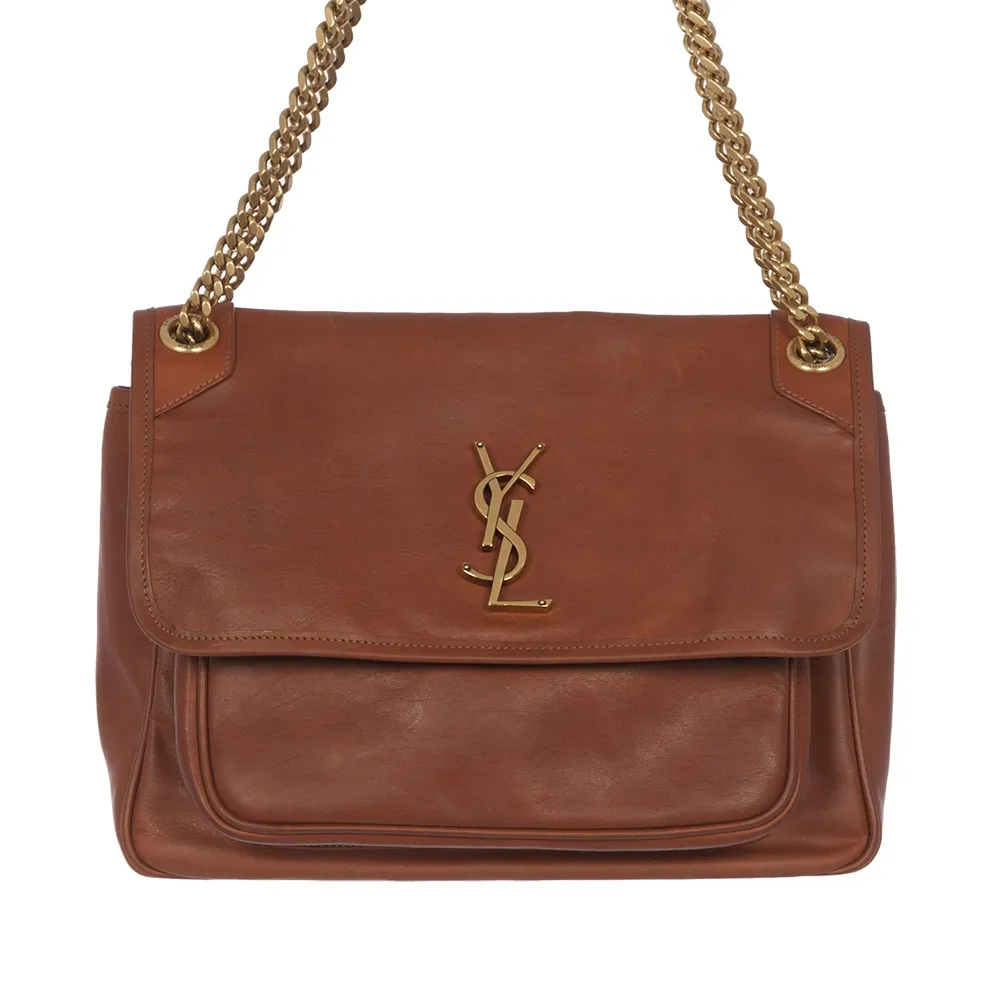 Saint Laurent Bolso Niki Mediano Marrón
