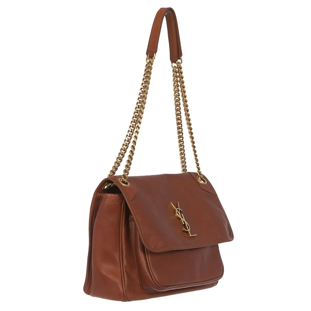 Saint Laurent Bolso Niki Mediano Marrón