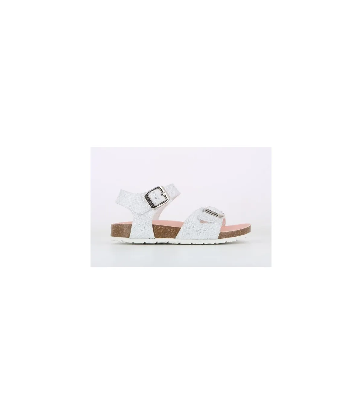 SANDALIA BIO BLANCOPLATA