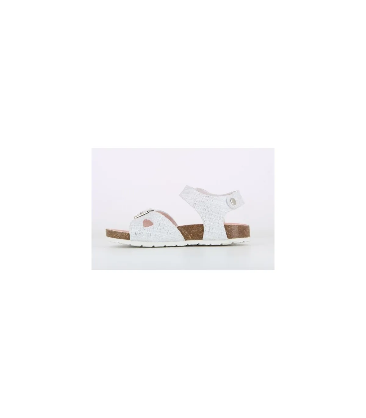 SANDALIA BIO BLANCOPLATA