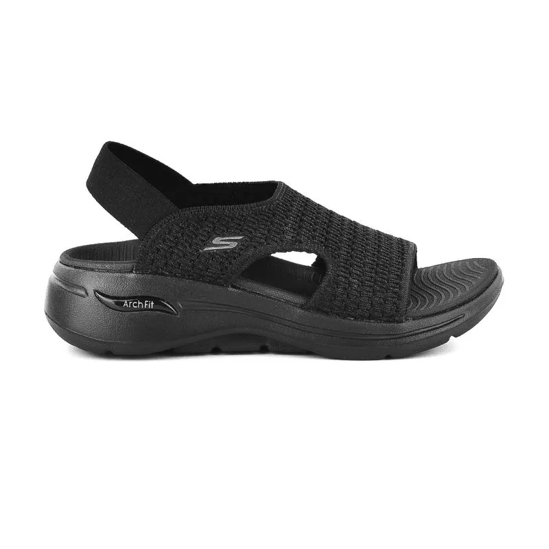 Sandalia Casual Skechers Go Walk Arch Fit All Black