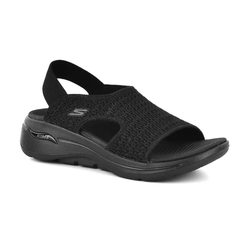 Sandalia Casual Skechers Go Walk Arch Fit All Black