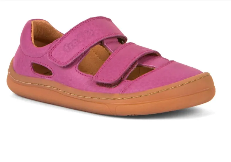 Sandalia respetuosa Velcros Fucsia – Froddo Barefoot