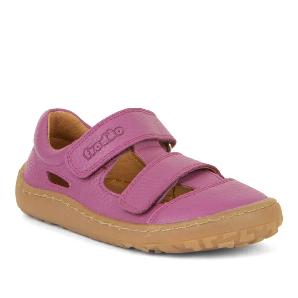 Sandalia respetuosa Velcros Fucsia – Froddo Barefoot