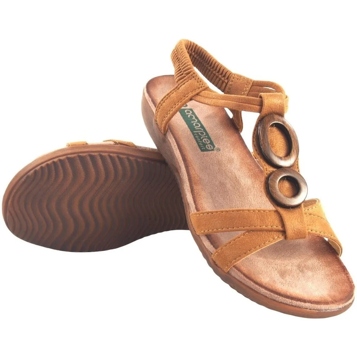 Sandalia señora  17064 abz cuero