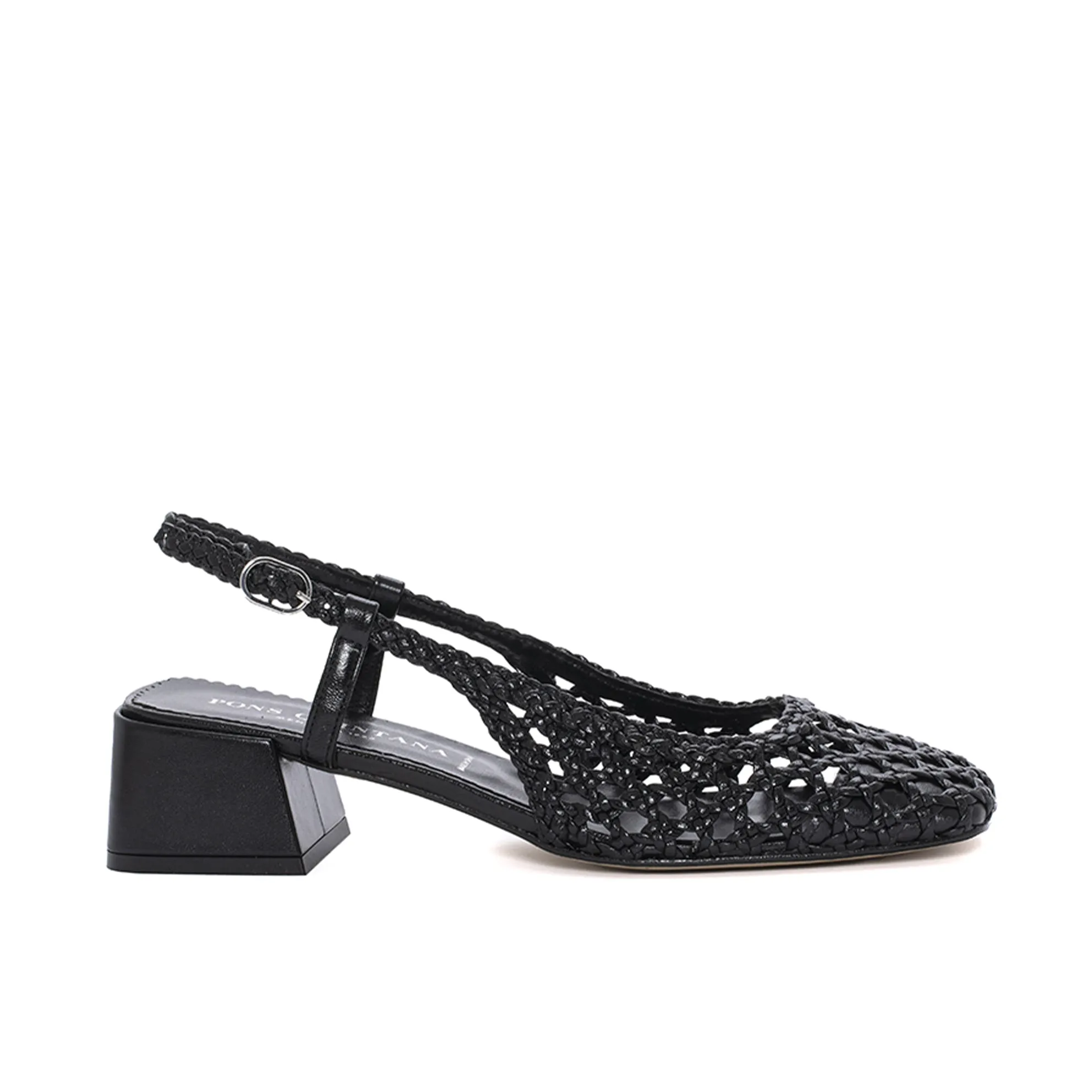 SANDALIA TACON TIFANY NEGRO