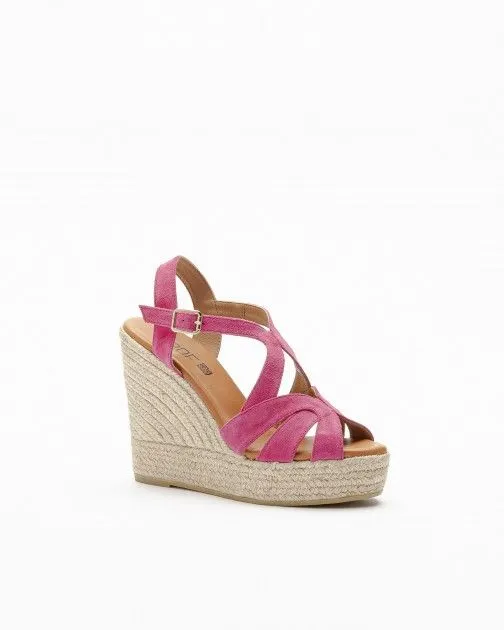 Sandalias con cuña PROF 22084 Rosa