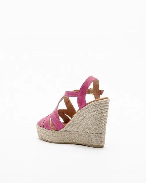 Sandalias con cuña PROF 22084 Rosa