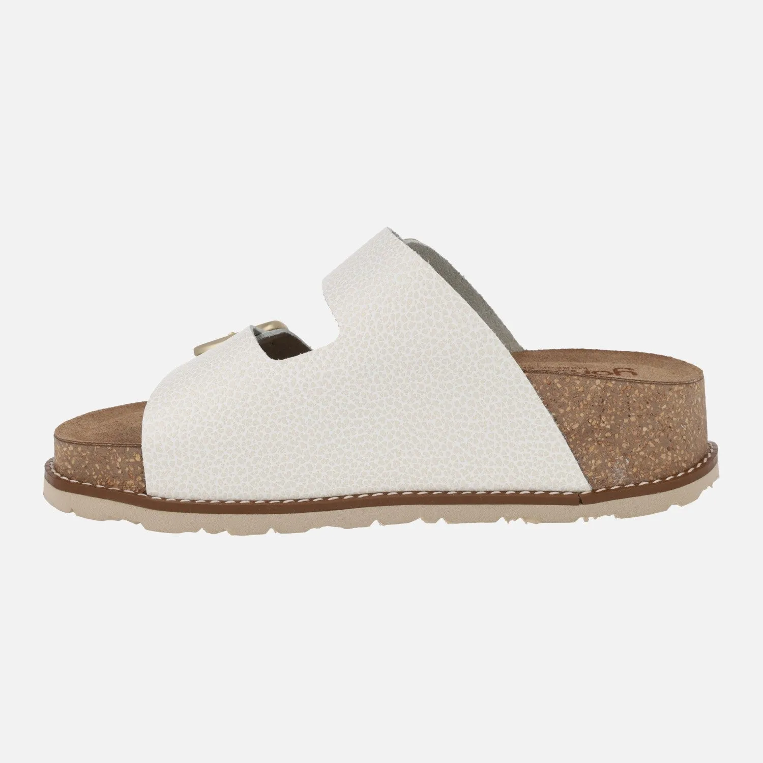 Sandalias de piel con plataforma y dos hebillas OCA 13