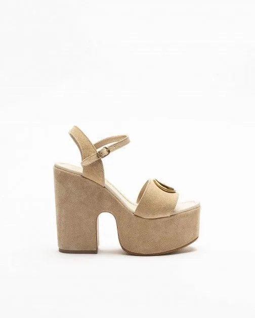 Sandalias de plataforma Guess FLJCLOSUE04 Beige