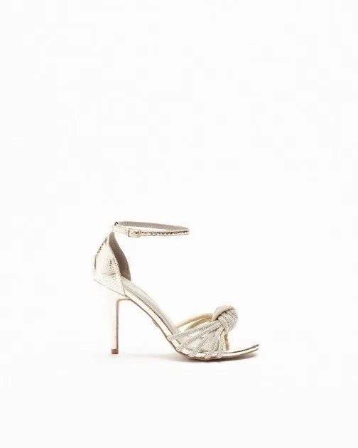 SANDALIAS DE TACóN ALTO GLOSS 211123 DORADO