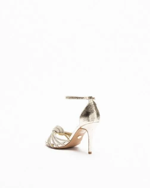 SANDALIAS DE TACóN ALTO GLOSS 211123 DORADO