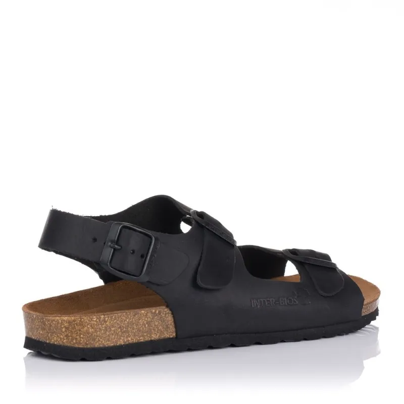 SANDALIAS INTERBIOS 9567 HOMBRE NEGRO