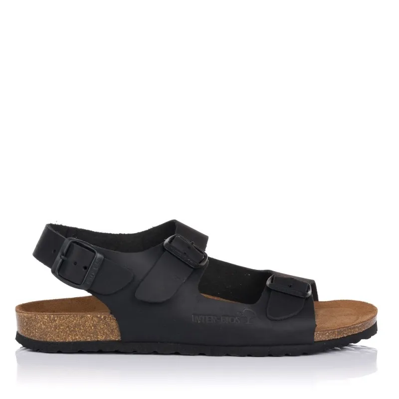 SANDALIAS INTERBIOS 9567 HOMBRE NEGRO