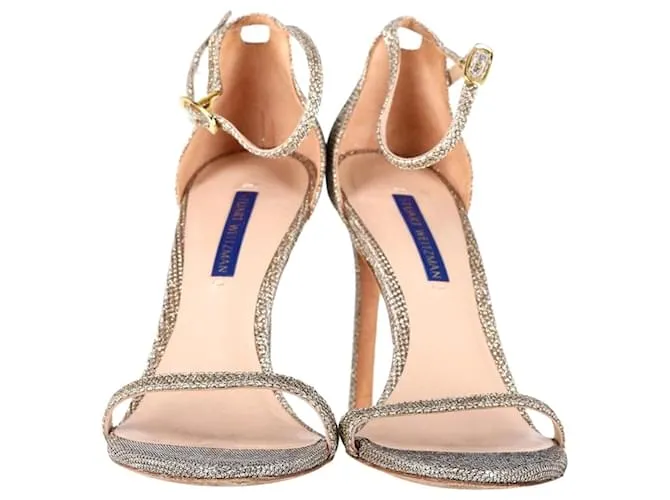 Sandalias Nudistas Stuart Weitzman en Sintético Dorado 