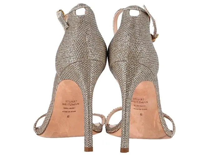 Sandalias Nudistas Stuart Weitzman en Sintético Dorado 