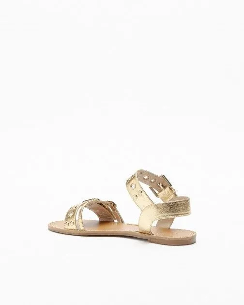 Sandalias planas PROF 183011 Dorado