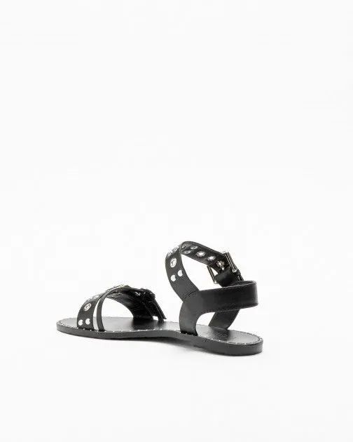 Sandalias planas PROF 183011 Negro