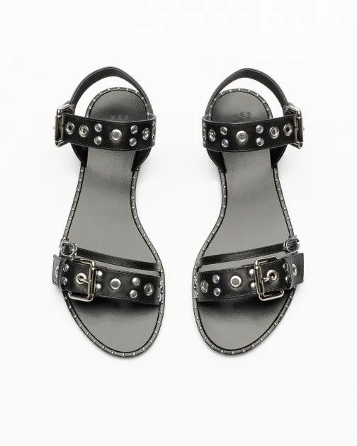 Sandalias planas PROF 183011 Negro