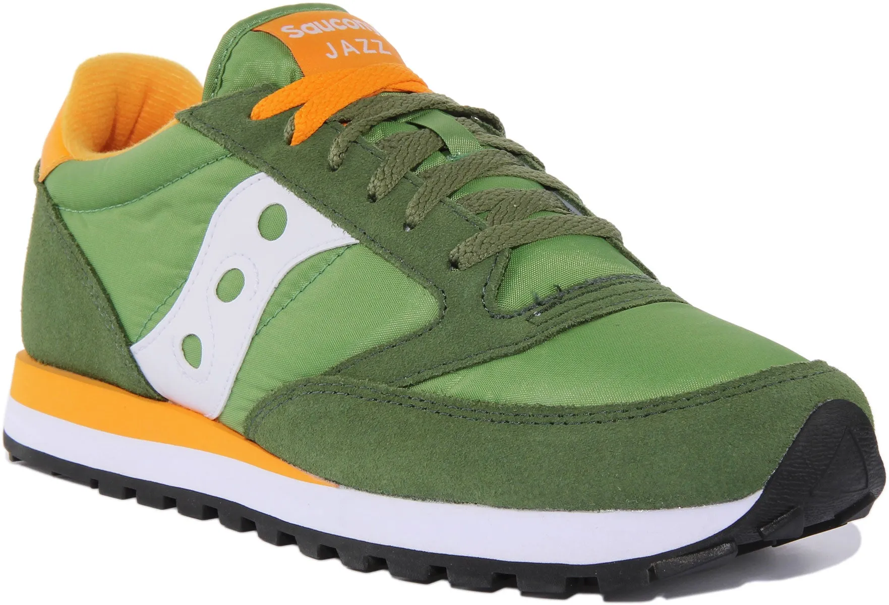 Saucony Jazz Original Zapatillas de deporte de nylon con cordones para hombre en verde