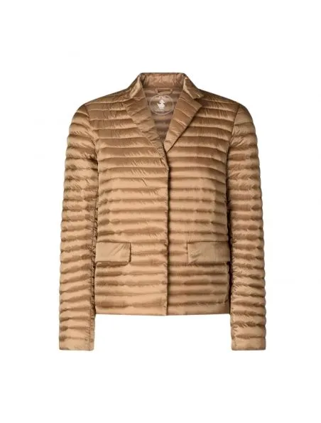 SAVE THE DUCK Chaqueta Iva Shirt Mujer Biscuit Beige