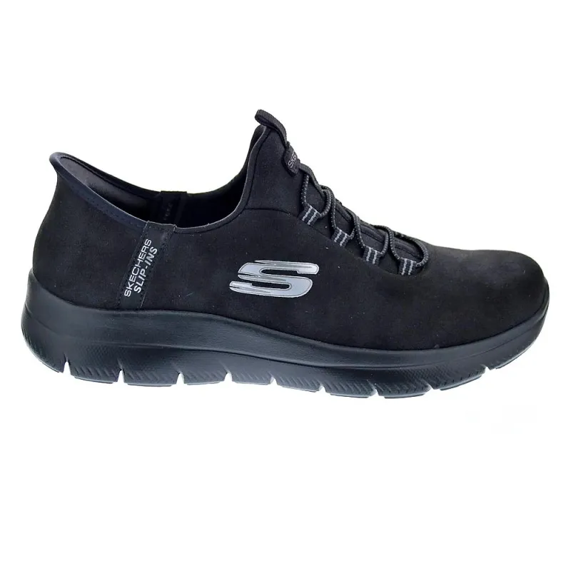 SKECHERS ZAPATILLAS MUJER SUMMITS SLIPINS NEGRO