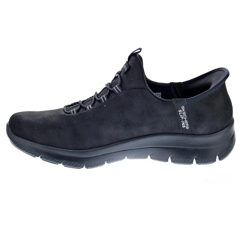 SKECHERS ZAPATILLAS MUJER SUMMITS SLIPINS NEGRO