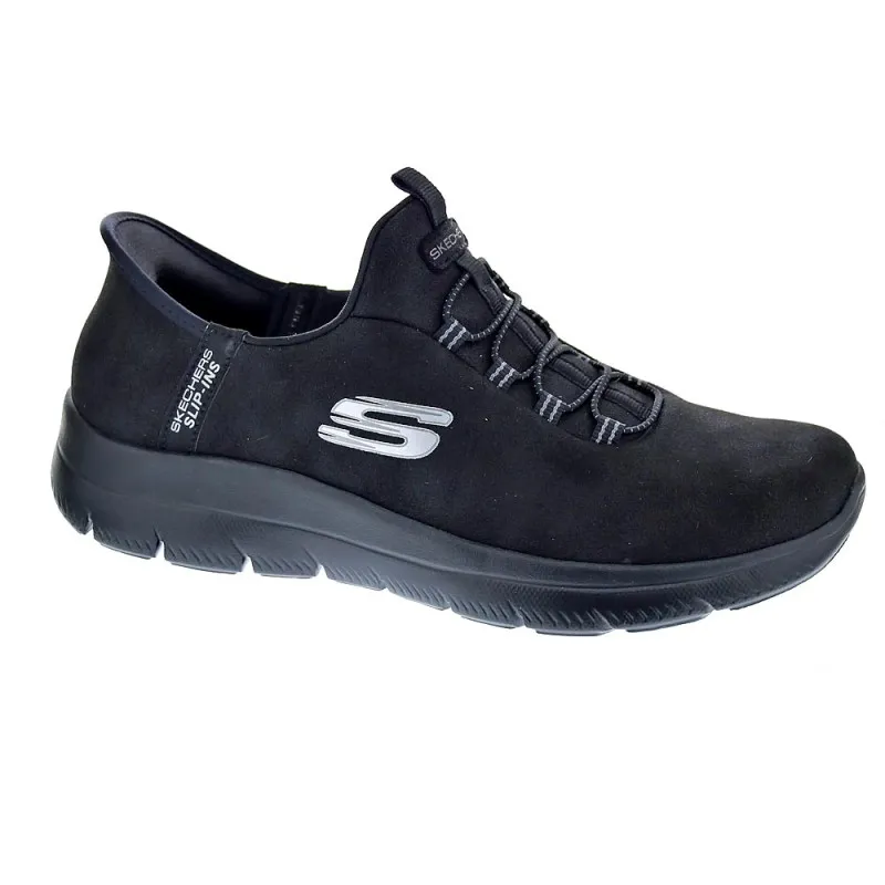 SKECHERS ZAPATILLAS MUJER SUMMITS SLIPINS NEGRO
